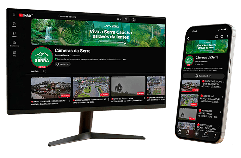 Canal no desktop e mobile